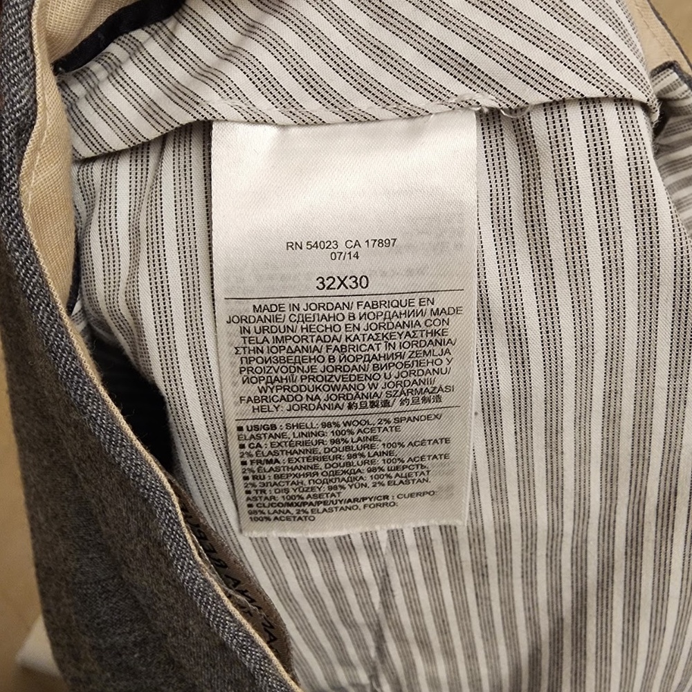 Banana Republic Wool Grey Trousers 32 - Picture 5 of 7